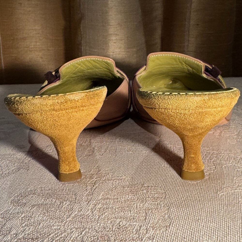Prada Kitten Heel Mules with Buckle - Picture 6 of 10